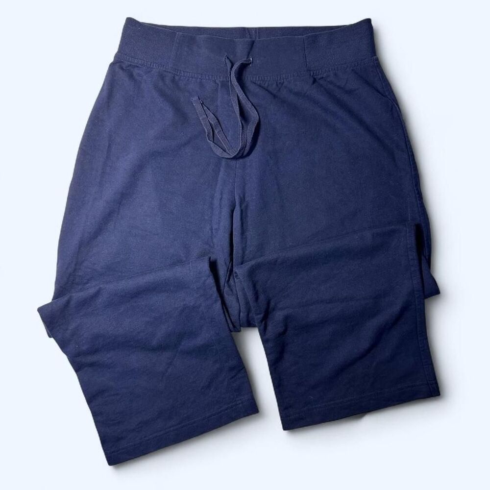 Hanes Wide Leg Lounge Pants Knit Drawstring Sweatpants Size M